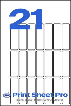 21UP 21UP_13x45_120x180_S1345 template for Perfect Labels