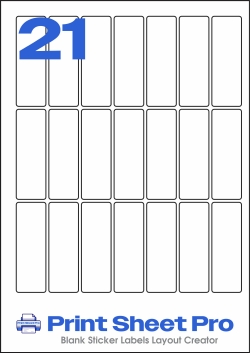21UP 21UP_25x76_A2576 template for Perfect Labels