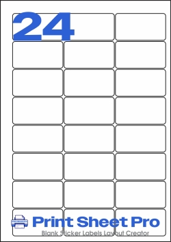 24UP 24UP_62x33_A3362 template for Perfect Labels