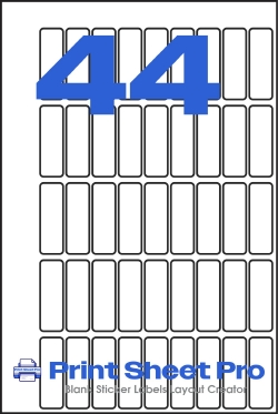 45UP 45UP_10x31_120x180_S1031 template for Perfect Labels