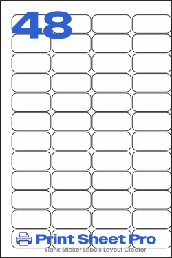 48UP 48UP_51x24_224x336_B2451 template for Perfect Labels