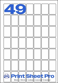 49UP 49UP_25x38_A2538 template for Perfect Labels