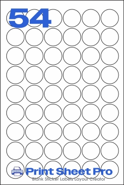 54UP 54UP_32dia_224x336_B320 template for Perfect Labels