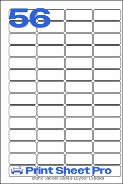 56UP 56UP_50x20_224x336_B2050 template for Perfect Labels