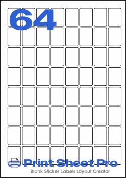 64UP 64UP_22x31_A2231 template for Perfect Labels