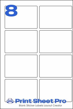 8UP 8UP_100x70_224x336_B70100 template for Perfect Labels