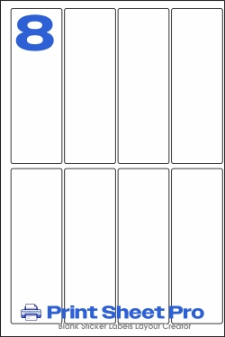 8UP 8UP_51x115_224x336_B51155 template for Perfect Labels