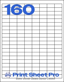 160UP 160UP_1x0.5_PLS275 template for Premium Label Supply