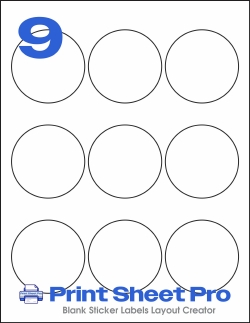 9UP 9UP_2.5dia_PLS448 template for Premium Label Supply