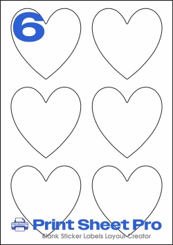 6UP 6UP-HEART-Template_85x86mm template for Redfern