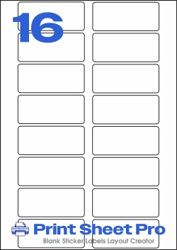 16UP A12a template for See-d Label