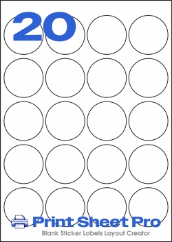 20UP A48a template for See-d Label