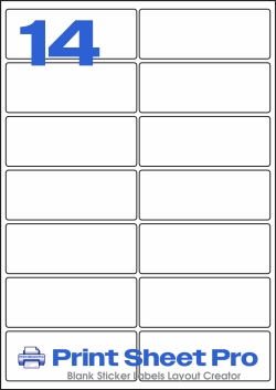 14UP 14UP_100x38_A4-100 template for TJ Labels
