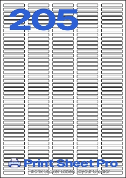 205UP 205UP_35x5_A4-99 template for TJ Labels