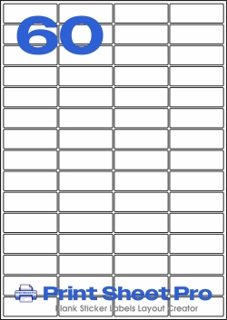 60UP 60UP_50x18_A4-107 template for TJ Labels