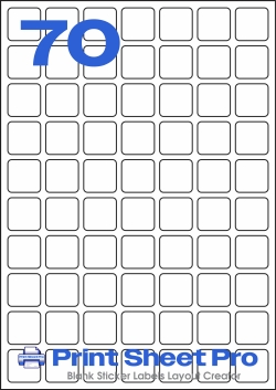 70UP 70UP_25x25_A4-106 template for TJ Labels