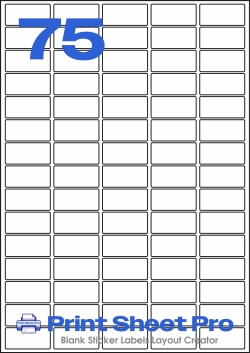 75UP 75UP_38x18_A4-108 template for TJ Labels