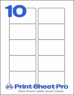 10UP WL-1125 template for World Label