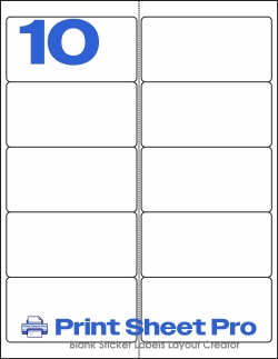 10UP WL-125 template for World Label