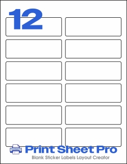 12UP WL-161 template for World Label