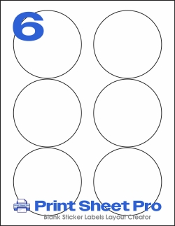 6UP WL-375 template for World Label