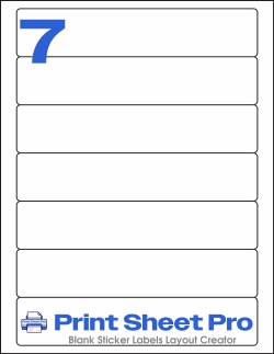 7UP WL-5450 template for World Label