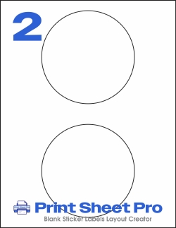 2UP WL-5475 template for World Label