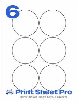 6UP WL-5525 template for World Label