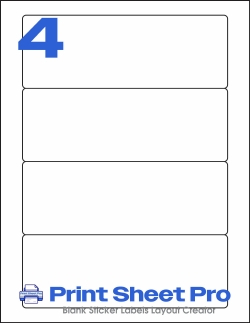 4UP WL-6200 template for World Label