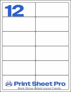 12UP WL-700 template for World Label