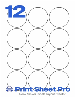 12UP WL-8750 template for World Label