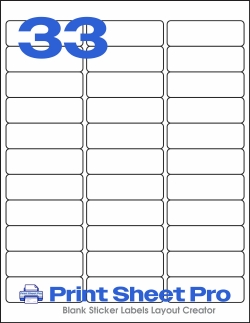 33UP WL-950 template for World Label